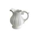 Glazed Ceramic Vase with Pumpkin Texture