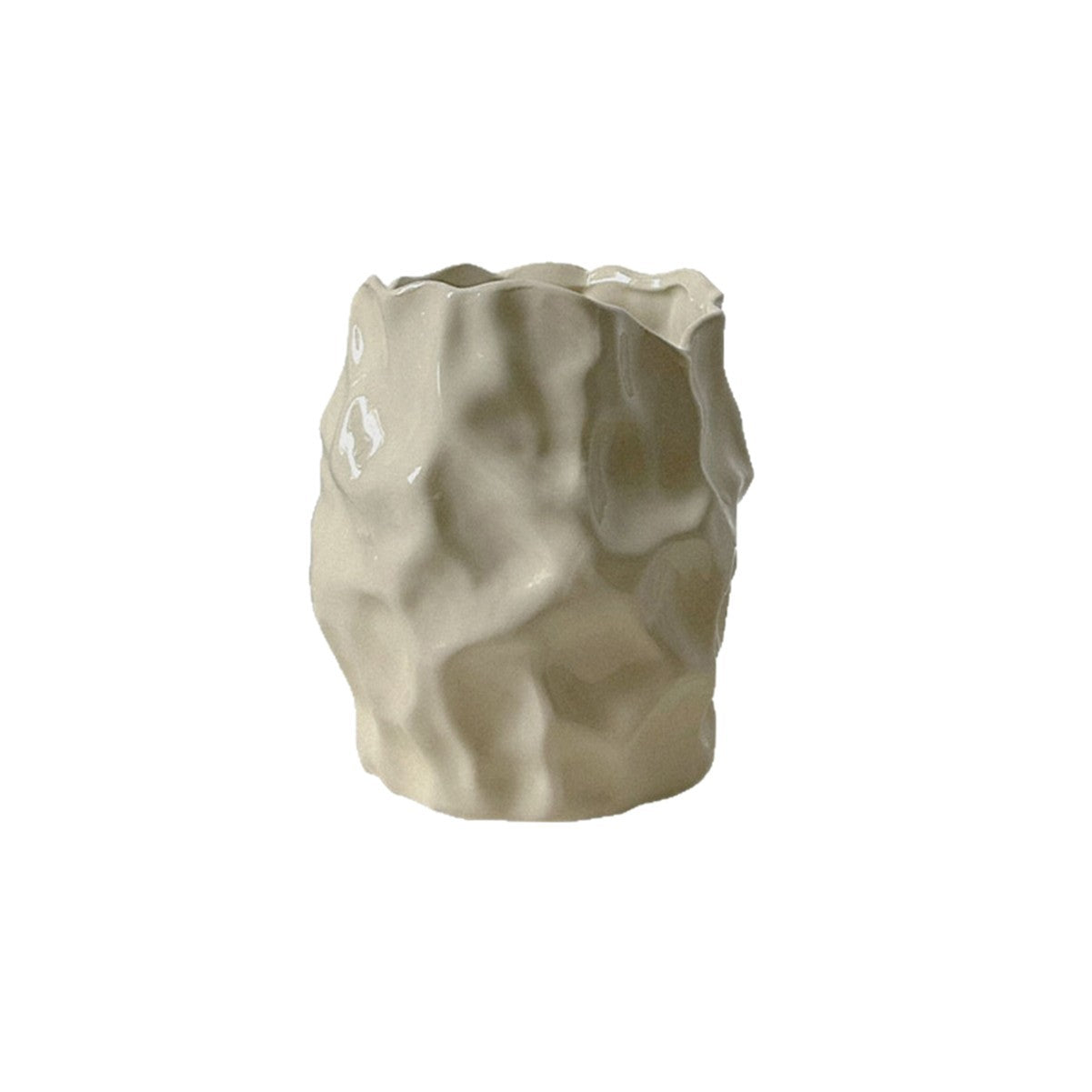 Milk White Ceramic Vase